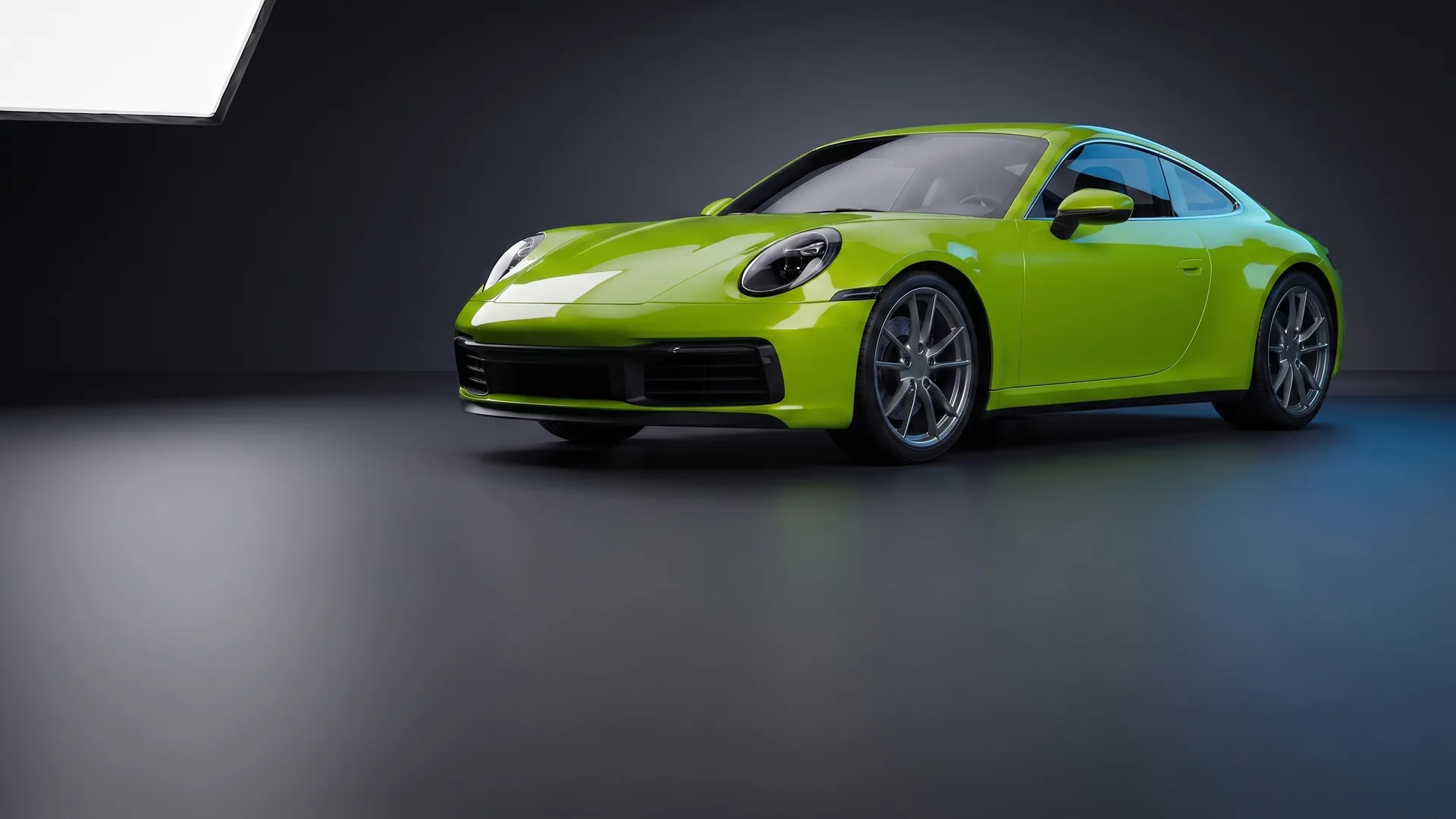 Acid Green gloss wrap on the showcase 911