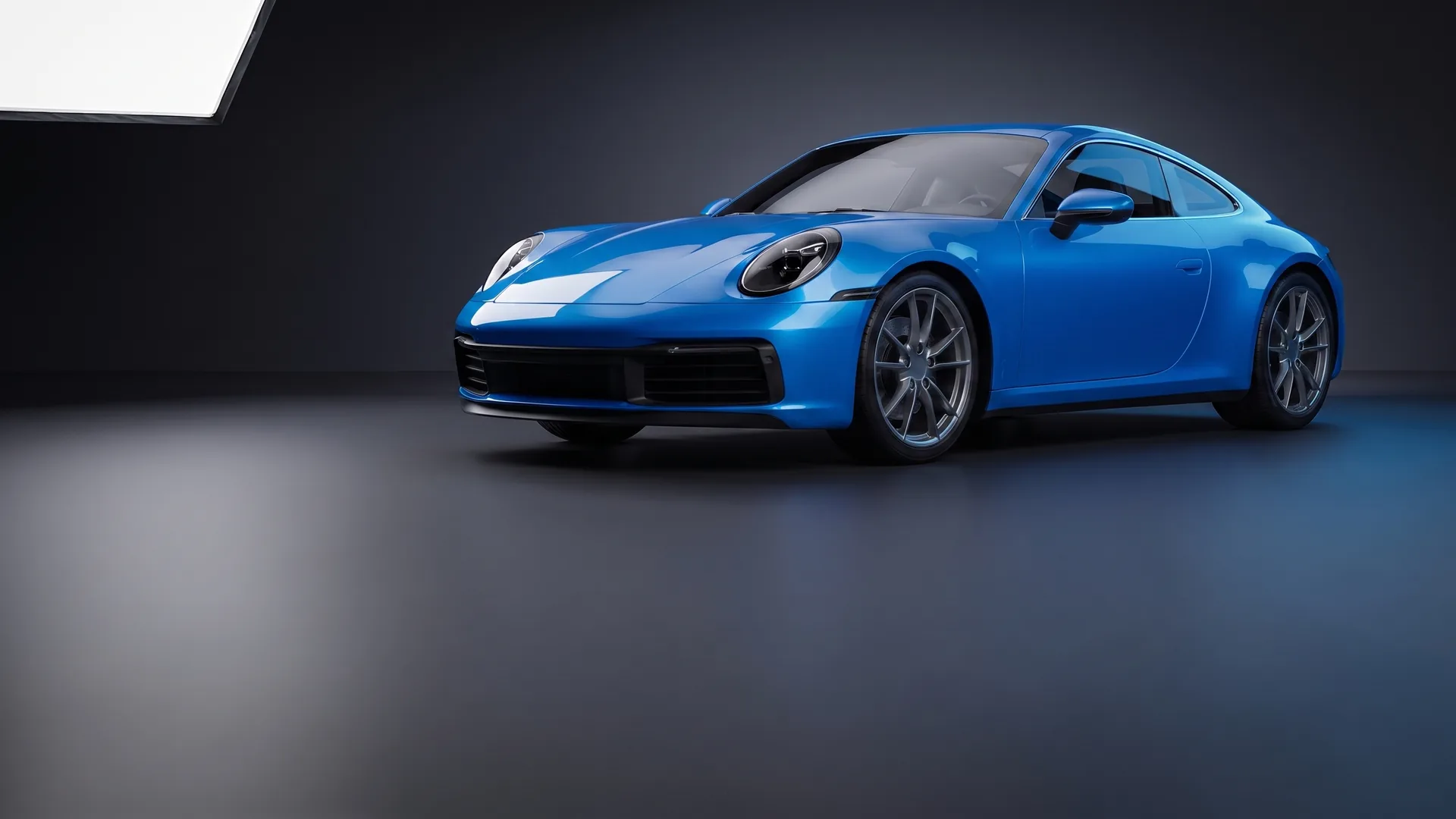 Electric Blue gloss wrap on the showcase 911